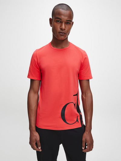 Calvin Klein Ruhák HU195445 | Calvin Klein CK ONE Férfi Lounge Póló Korall